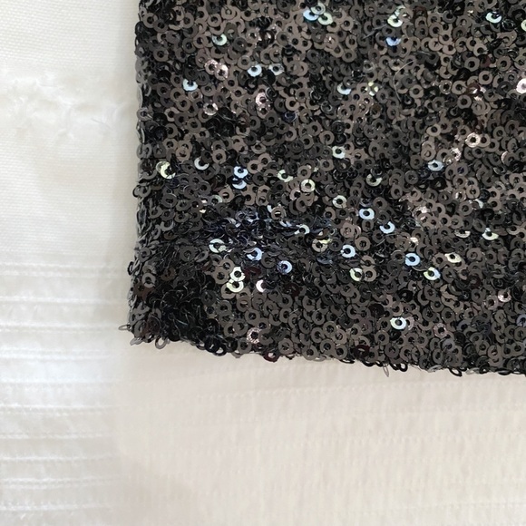 NWT TOBI BLACK SEQUIN SCOOP OPEN BACK MINI COCKTAIL PARTY DRESS - XS - Picture 10 of 11